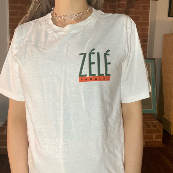 Vintage 90s Single Stitch Zele Panache Imported Beer Art Deco Waiter Pen… - Picture 2 of 16